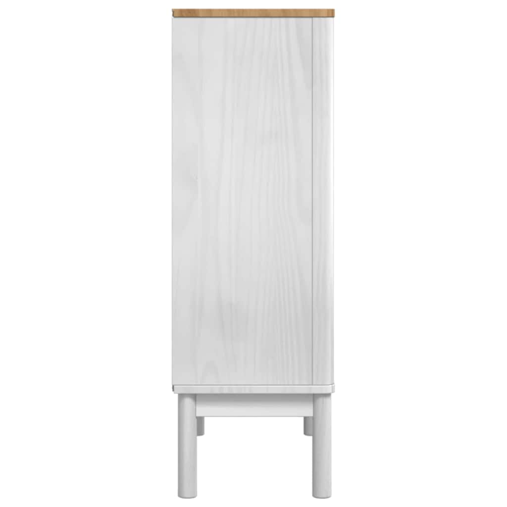 Sideboard White 70 x 30 x 70.5 cm Solid Pine Wood