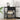 Bedside Cabinet with Charging Station Black oak Engineered Wood