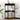 Bedside Cabinet with Charging Station Black oak Engineered Wood