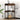 Bedside Cabinet with Charging Station Brown oak Engineered Wood