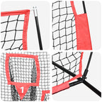 Baseball Practice Net Black 214.5 x 89.5 x 181 cm Polyester