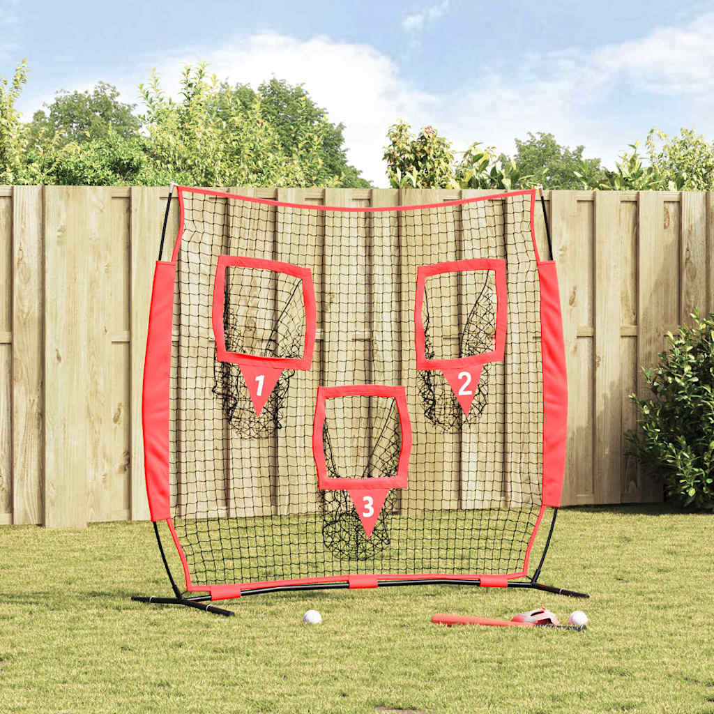 Baseball Practice Net Black 214.5 x 89.5 x 181 cm Polyester