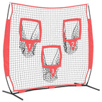 Baseball Practice Net Black 214.5 x 89.5 x 181 cm Polyester