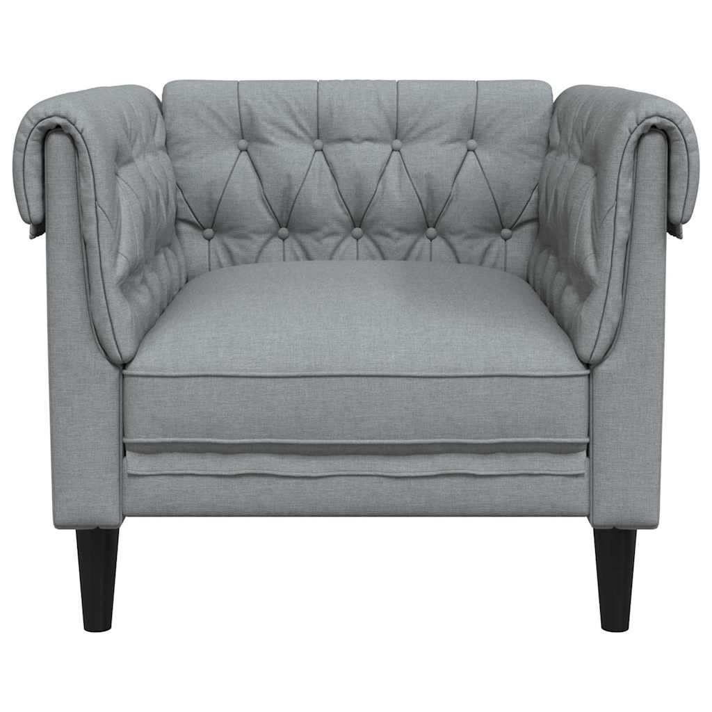 Sofa Light Grey 78.5 x 74.5 x 74.5 cm Polyester