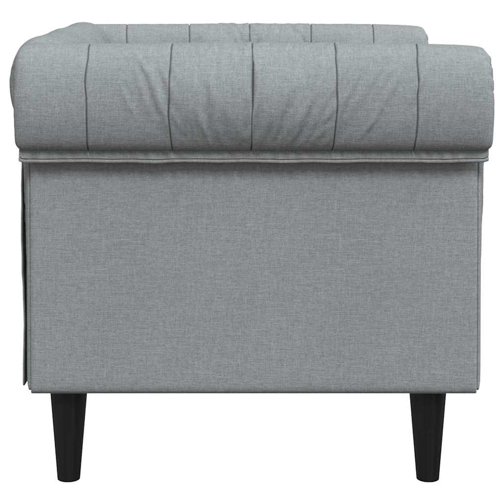 Sofa Light Grey 78.5 x 74.5 x 74.5 cm Polyester