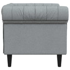 Sofa Light Grey 78.5 x 74.5 x 74.5 cm Polyester