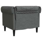 Sofa Dark Grey 78.5 x 74.5 x 74.5 cm Polyester