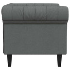 Sofa Dark Grey 78.5 x 74.5 x 74.5 cm Polyester