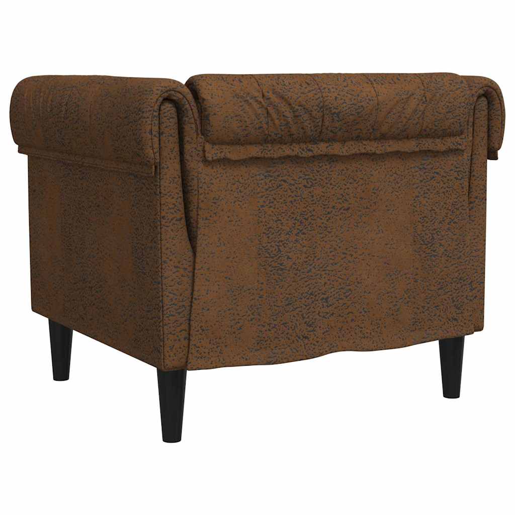 Sofa Brown 78.5 x 74.5 x 74.5 cm Polyester