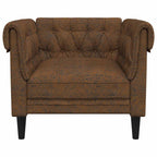 Sofa Brown 78.5 x 74.5 x 74.5 cm Polyester
