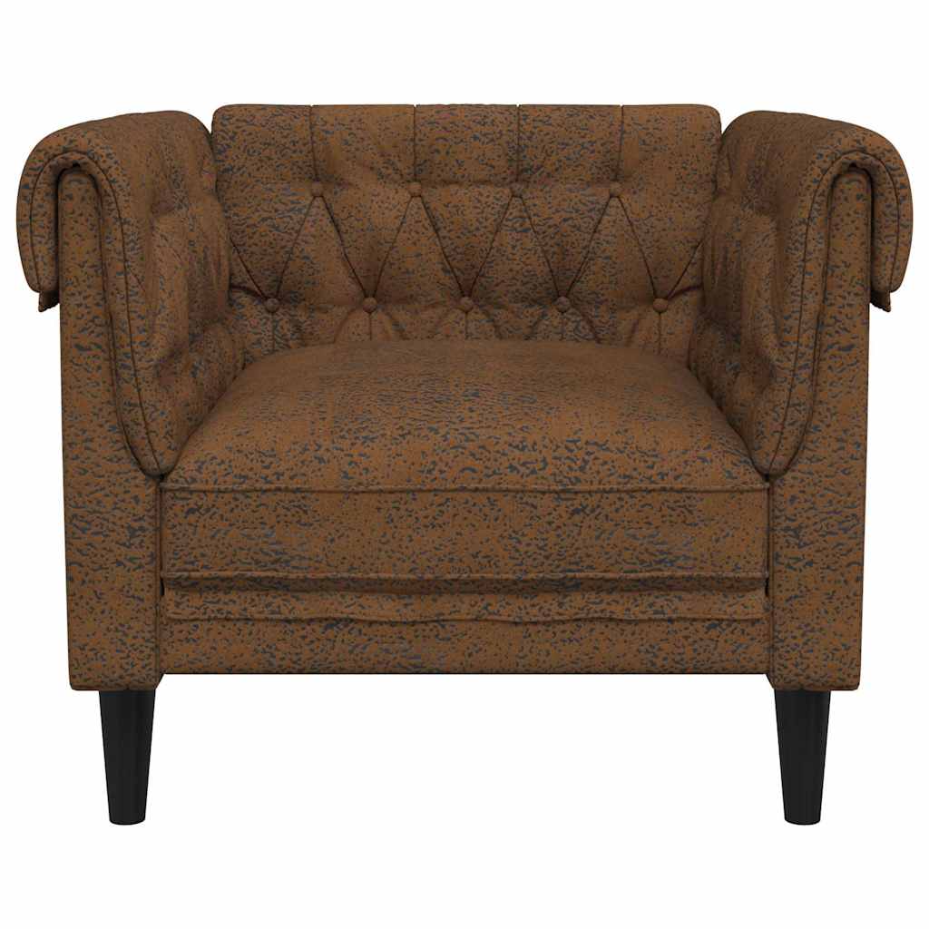 Sofa Brown 78.5 x 74.5 x 74.5 cm Polyester