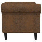 Sofa Brown 78.5 x 74.5 x 74.5 cm Polyester