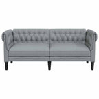 Sofa Light Grey 182.5 x 74.5 x 74.5 cm Polyester
