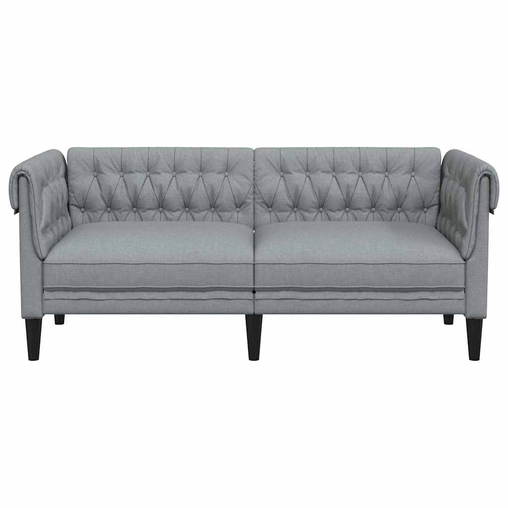 Sofa Light Grey 182.5 x 74.5 x 74.5 cm Polyester