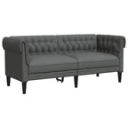 Sofa Dark Grey 182.5 x 74.5 x 74.5 cm Polyester