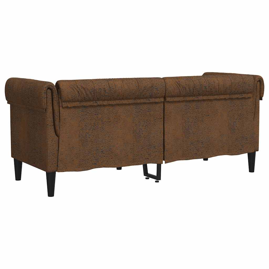 Sofa Brown 182.5 x 74.5 x 74.5 cm Polyester