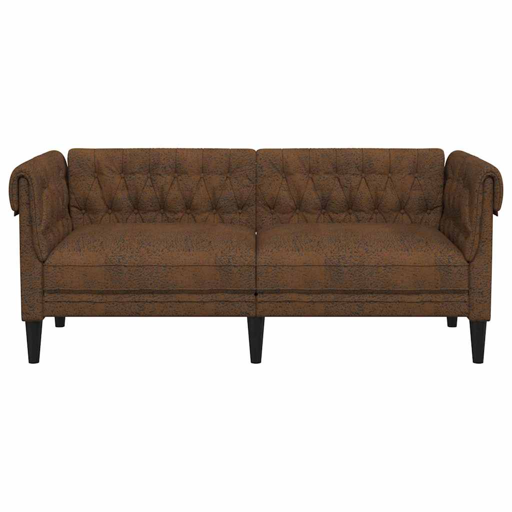 Sofa Brown 182.5 x 74.5 x 74.5 cm Polyester