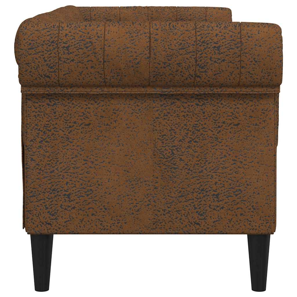 Sofa Brown 182.5 x 74.5 x 74.5 cm Polyester