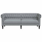 Sofa Light Grey 201.5 x 74.5 x 74.5 cm Polyester