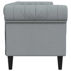 Sofa Light Grey 201.5 x 74.5 x 74.5 cm Polyester