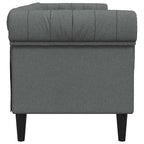 Sofa Dark Grey 201.5 x 74.5 x 74.5 cm Polyester