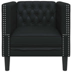 Sofa Black 74.5 x 71 x 70.5 cm PVC