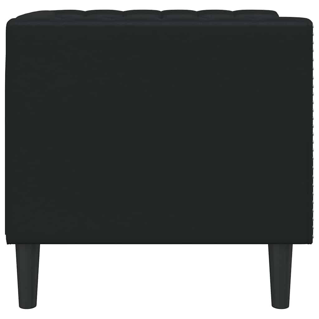 Sofa Black 74.5 x 71 x 70.5 cm PVC