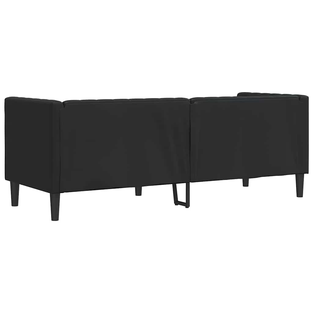 Sofa Black 194 x 74.5 x 70.5 cm PVC