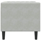 Sofa Light Grey 74.5 x 71 x 70.5 cm Velvet