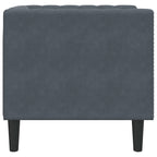 Sofa Dark Grey 74.5 x 71 x 70.5 cm Velvet