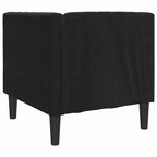 Sofa Black 74.5 x 71 x 70.5 cm Velvet