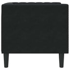 Sofa Black 74.5 x 71 x 70.5 cm Velvet