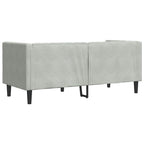 Sofa Light Grey 174 x 74.5 x 70.5 cm Velvet