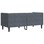 Sofa Dark Grey 174 x 74.5 x 70.5 cm Velvet