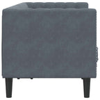 Sofa Dark Grey 174 x 74.5 x 70.5 cm Velvet