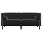 Sofa Black 174 x 74.5 x 70.5 cm Velvet