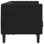 Sofa Black 174 x 74.5 x 70.5 cm Velvet