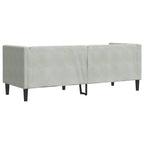 Sofa Light Grey 194 x 74.5 x 70.5 cm Velvet