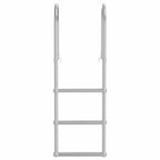3-Step Dock Ladder Silver 45 x 11.5 x 134 cm Aluminum