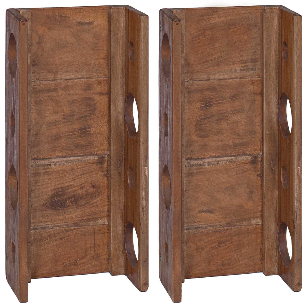 Rack Brown 24 x 13 x 54 cm Solid Mahogany Wood