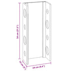 Rack Brown 24 x 13 x 54 cm Solid Mahogany Wood