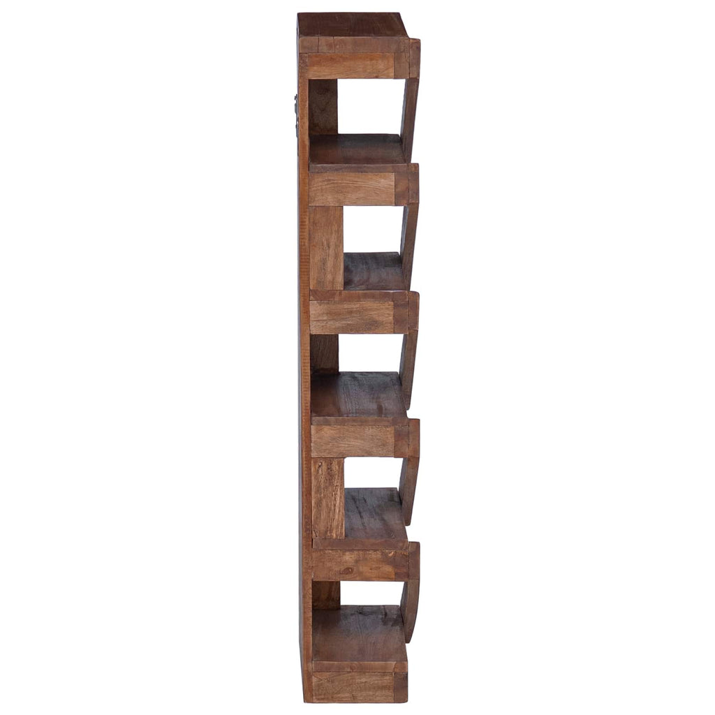 Rack Brown 24 x 14 x 80 cm Solid Mahogany Wood