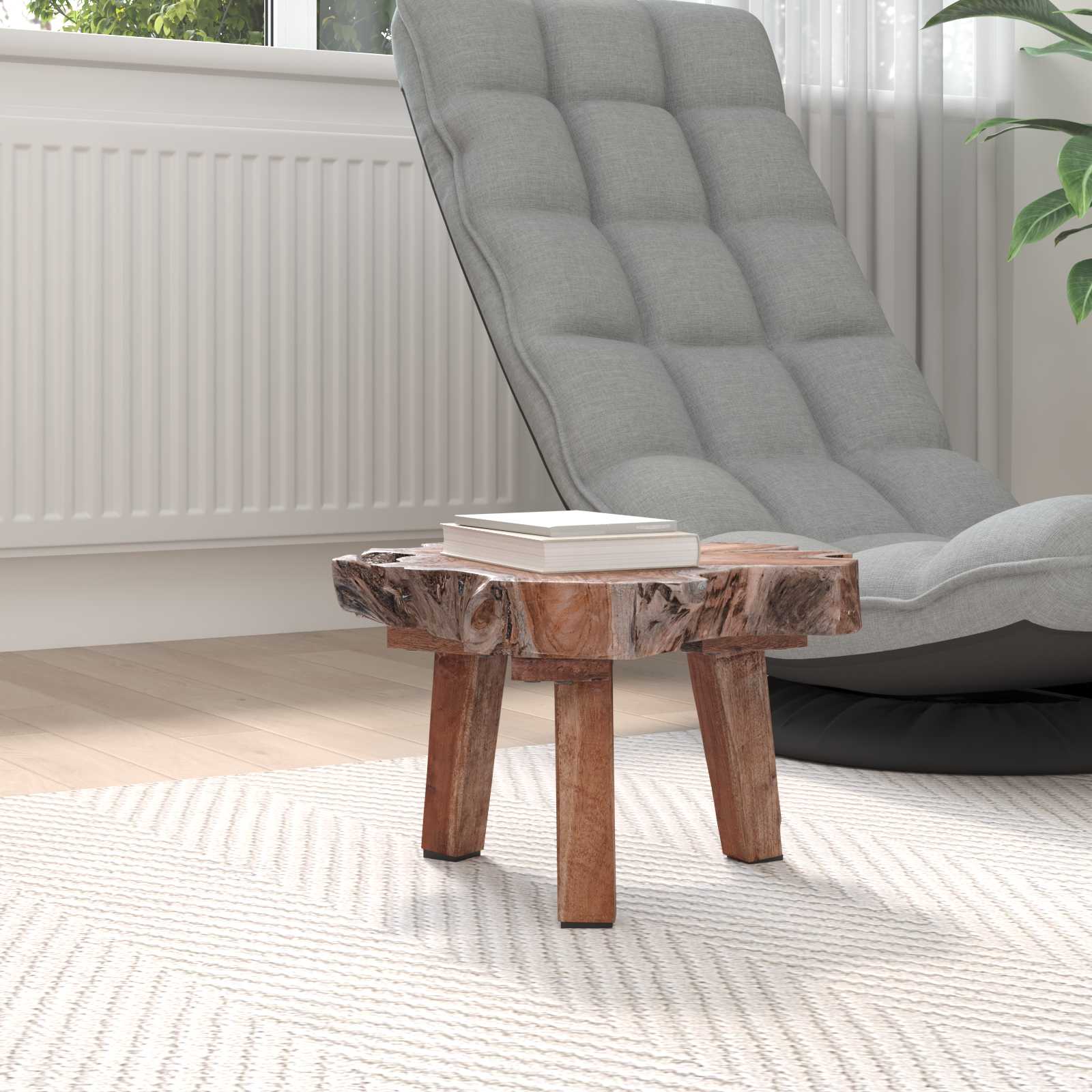 Bedside Table Brown 40 x 40 x 25 cm Solid Reclaim Wood