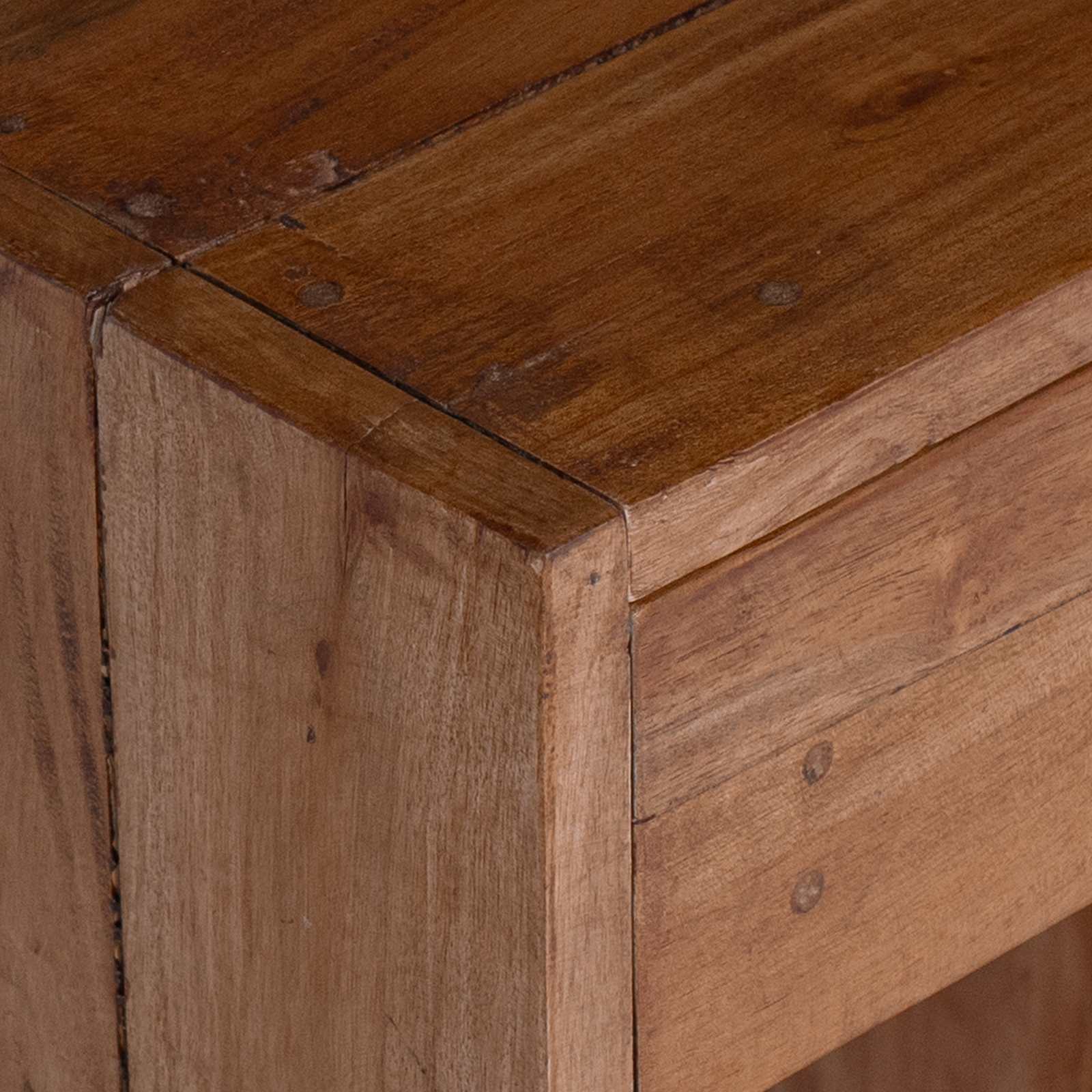 Bedside Table Brown 63 x 30 x 79 cm Solid Mahogany Wood