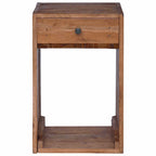 Bedside Table Brown 63 x 30 x 79 cm Solid Mahogany Wood