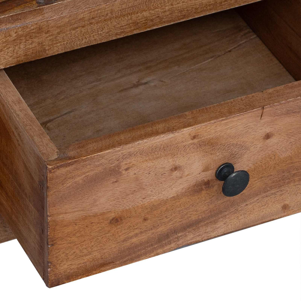 Bedside Table Brown 41 x 30 x 50 cm Solid Mahogany Wood