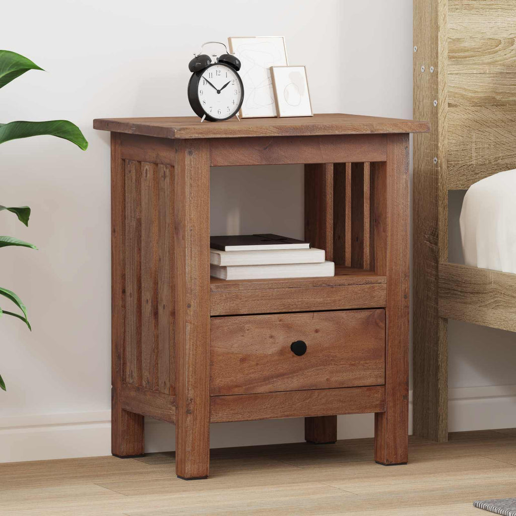 Bedside Table Brown 41 x 30 x 50 cm Solid Mahogany Wood