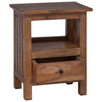 Bedside Table Brown 41 x 30 x 50 cm Solid Mahogany Wood