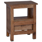 Bedside Table Brown 41 x 30 x 50 cm Solid Mahogany Wood