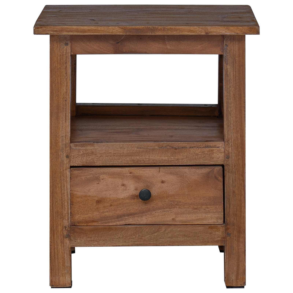 Bedside Table Brown 41 x 30 x 50 cm Solid Mahogany Wood